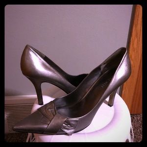Nine West Silver Heels